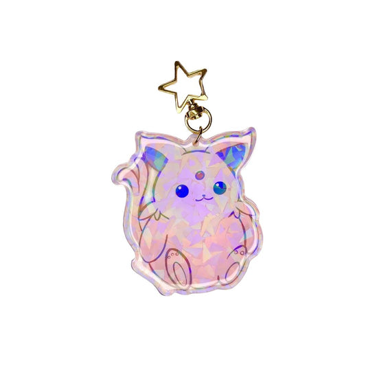 Chonky Espeon Epoxy Keychain