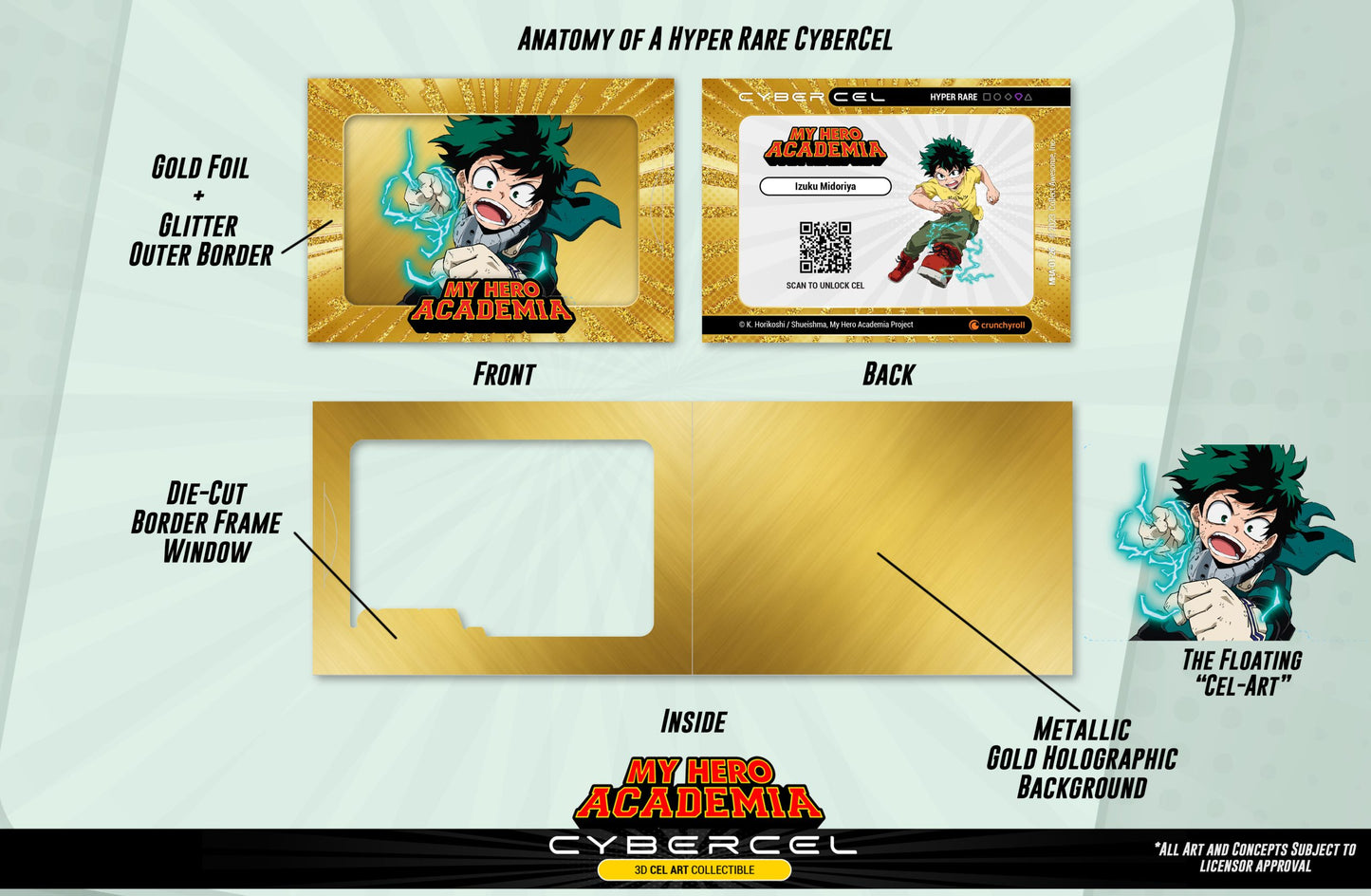 Cybercel My Hero Academia Trading Cards Series 1